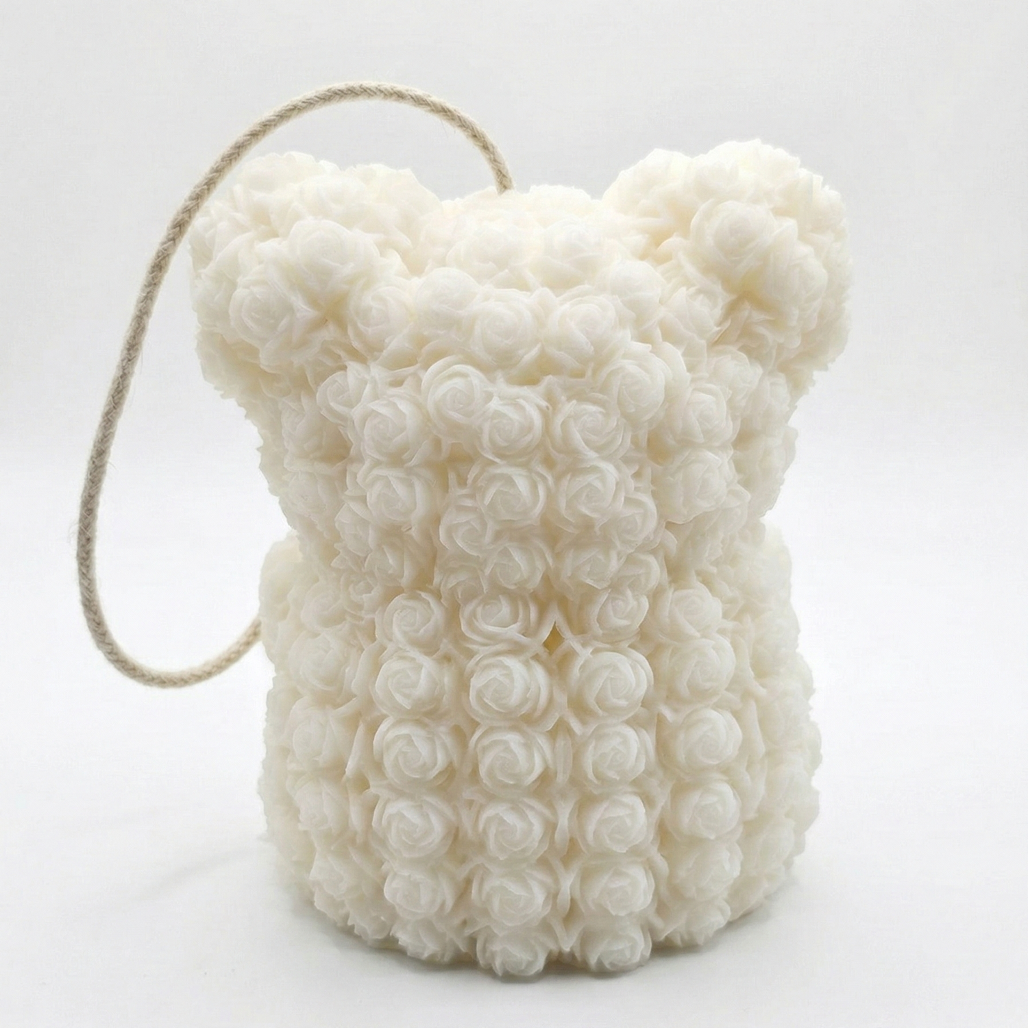 Bougie Maxi Ourson - Blanc / Noix de coco