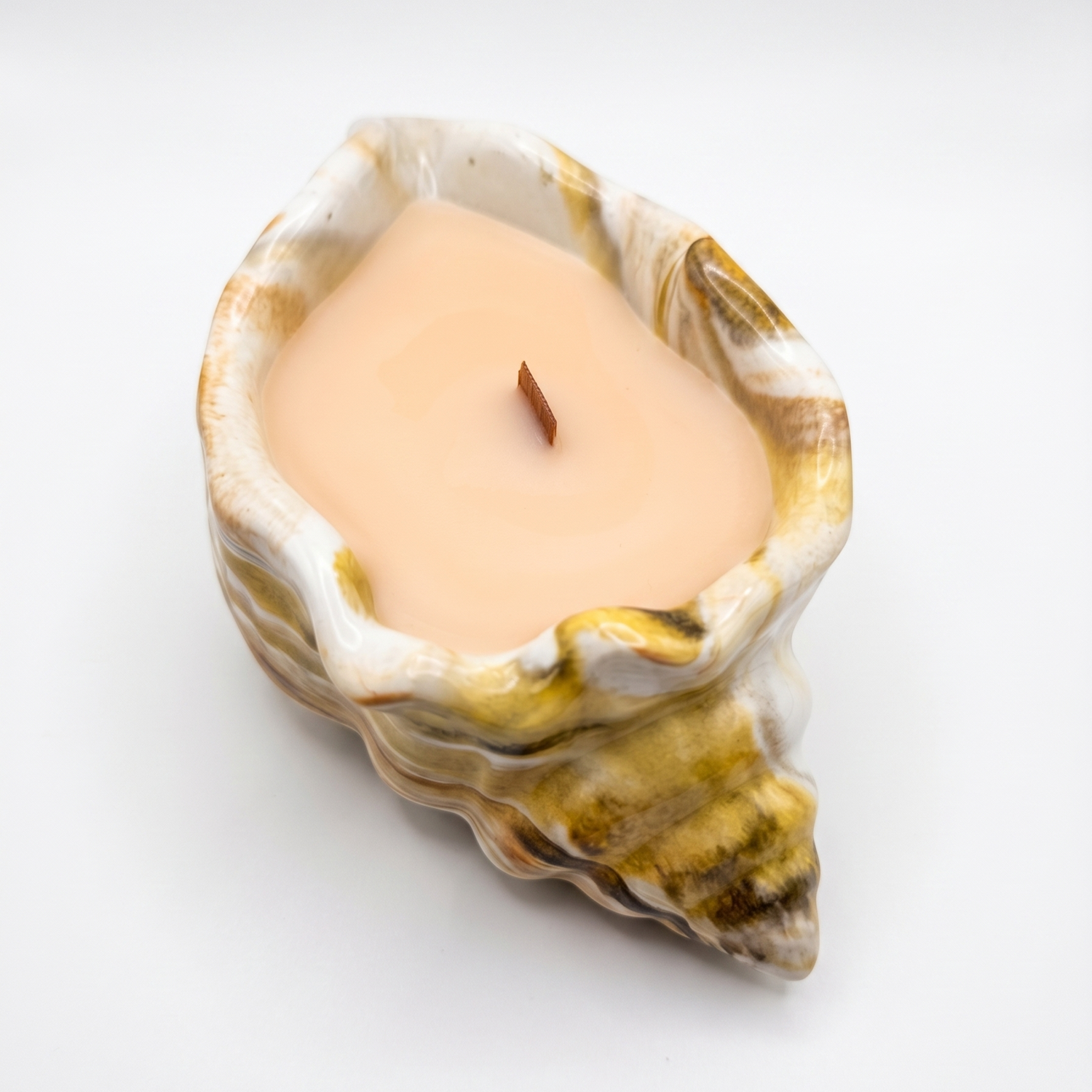 Bougie Marée Rose - Rose / Blanche / Or / Eucalyptus, Camphre