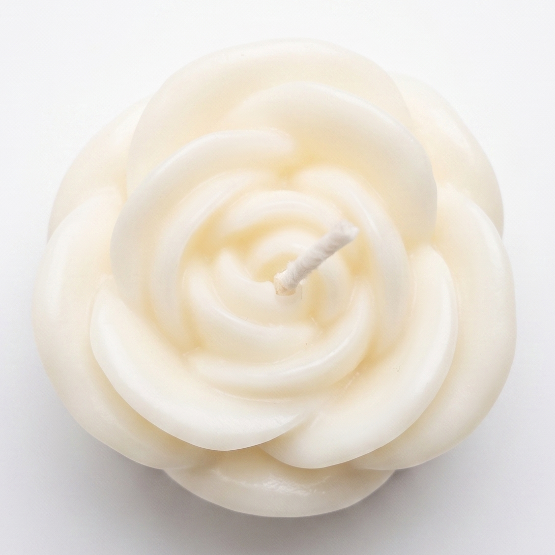 Bougie Rose - Blanche / Noix de coco