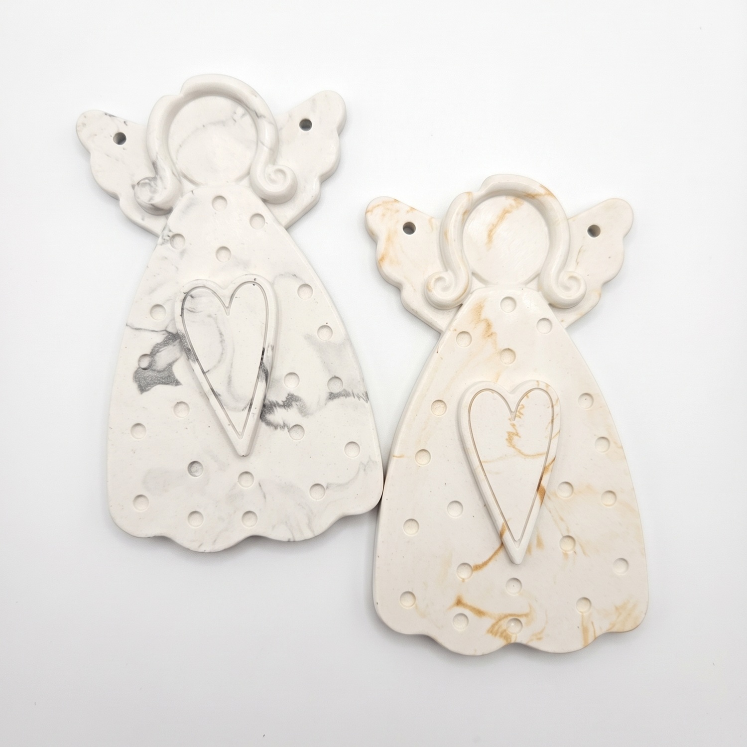Ange suspendu - Blanc / Or / L