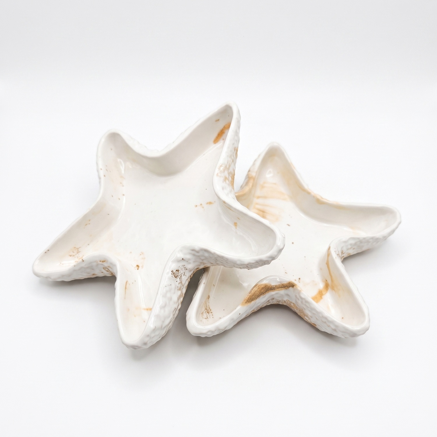 Bol design Étoile de Mer - Blanc / Or