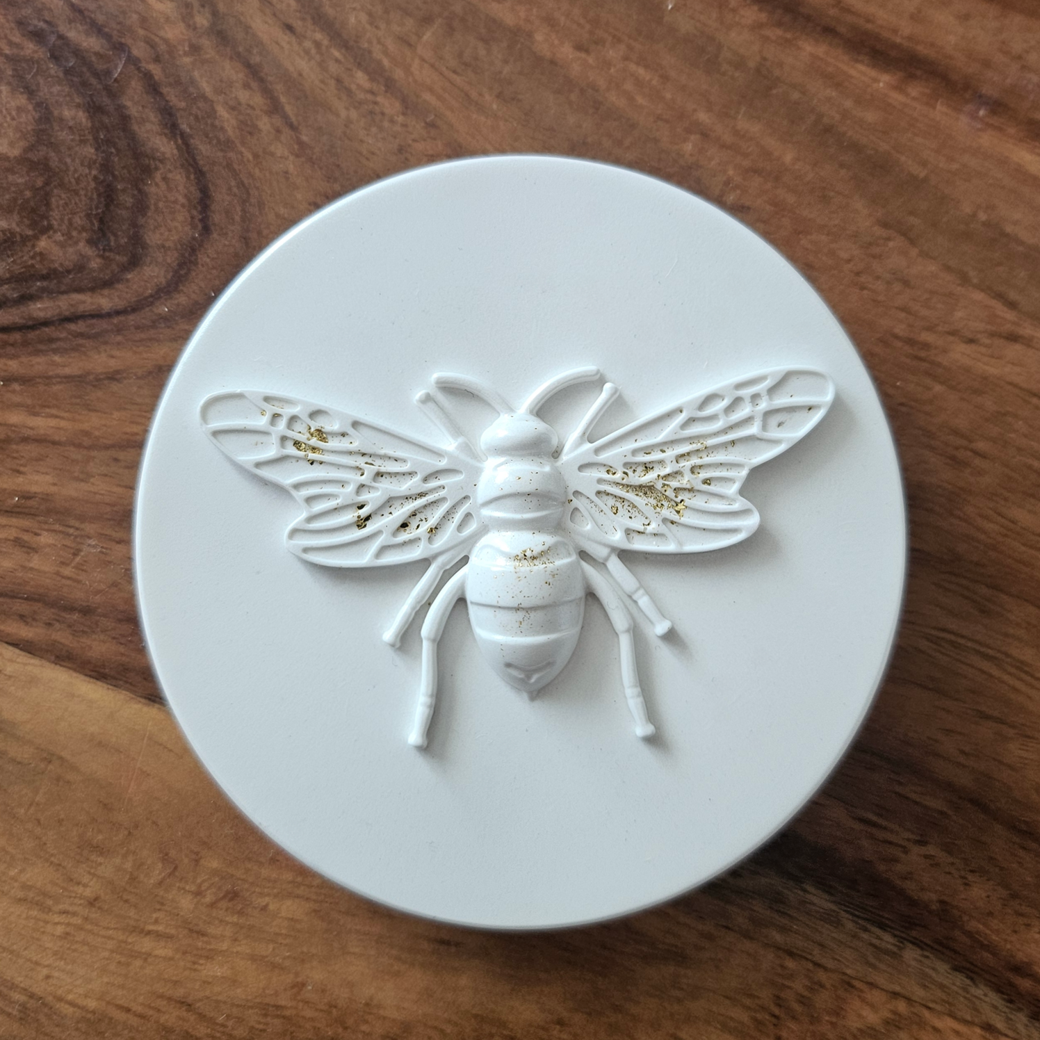 Récipient Abeille - Blanc / Or