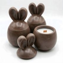 Bougie Čoko Drobec - Marron / Pamplemousse