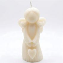 Bougie Ange - Blanc/Noix de coco