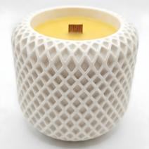 Bougie Mosaïque – Blanc / Jaune / Coconut Island