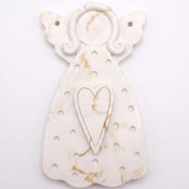 Ange suspendu - Blanc / Or / L
