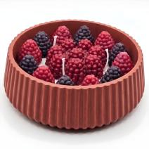 Bougie Gâteau - Rouge brique / Strudel aux pommes / Cerise