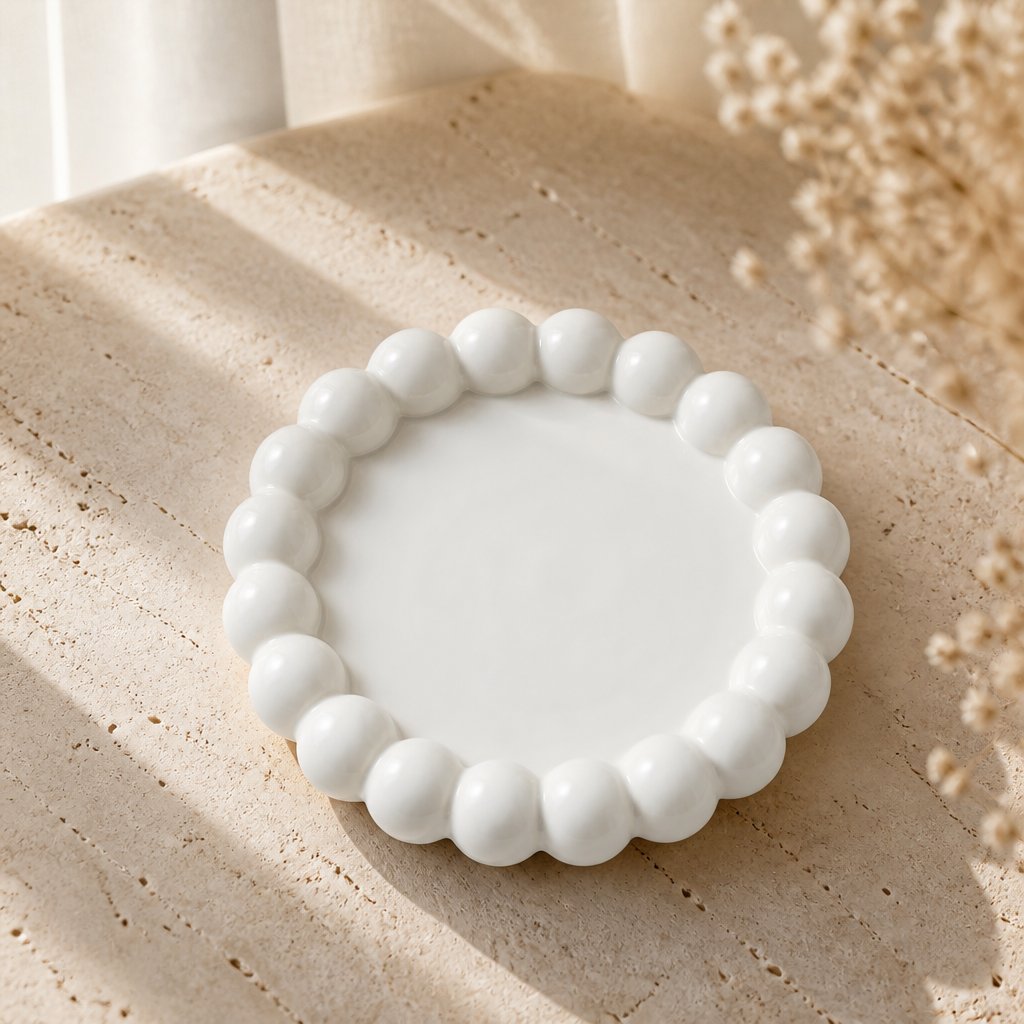 Plateau design Perla - Blanc