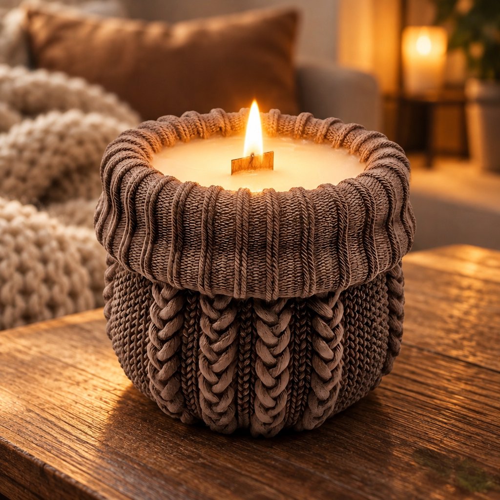 Bougie Pull - Marron / Vanille